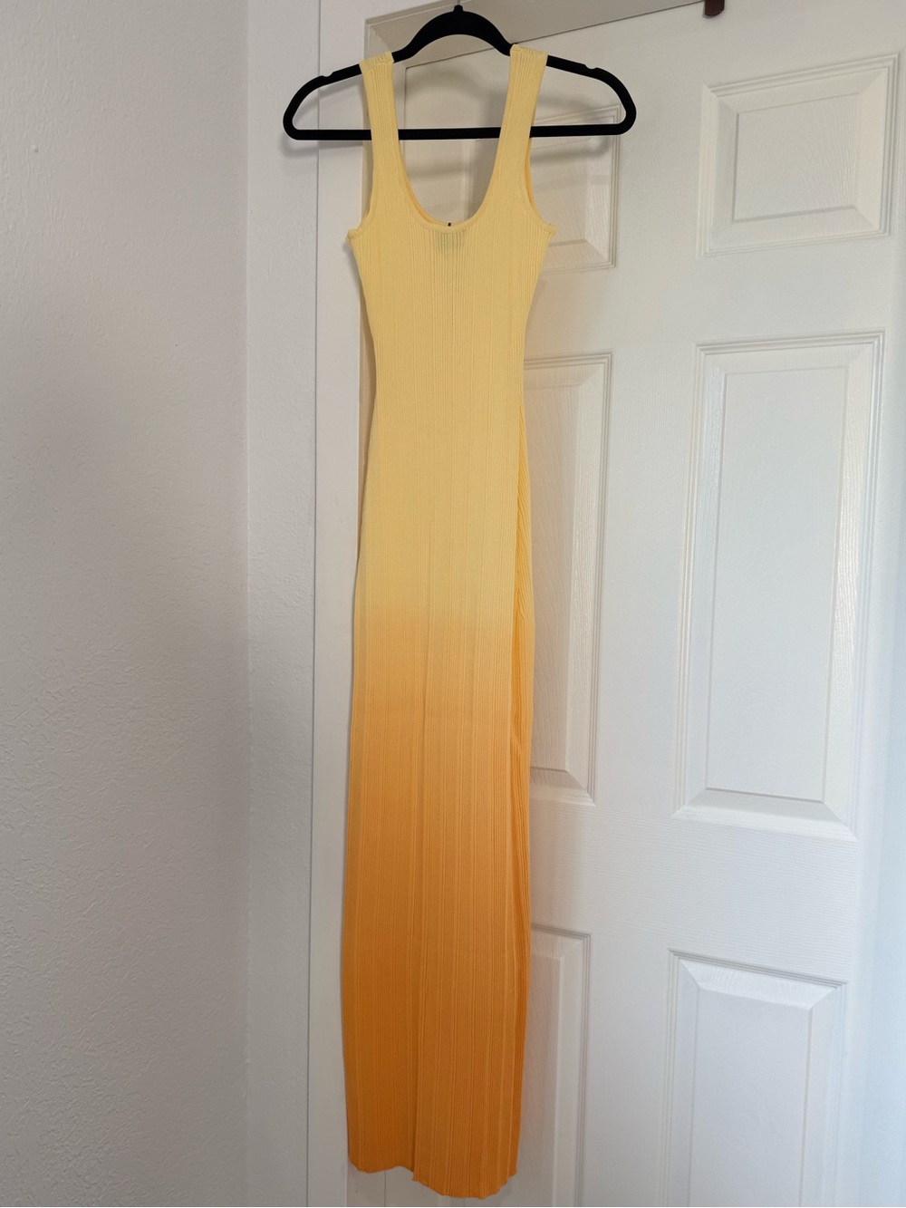 SNDYS Odessa Knit Maxi Dress in Mango Ombre NWT - Picture 4 of 7